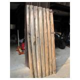 pine log cabin door