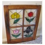 leaded glass sun catcher window