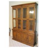 oak china cabinet>