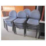25 padded seat stacking chairs