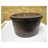 wooden bucket marked 1869>>