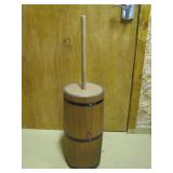 wooden butter churn