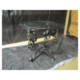 another glass top living room table