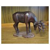 wood carved elk