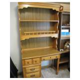 oak desk bookcase