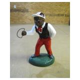 concrete lawn jockey
