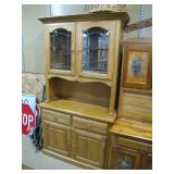 oak sideboard china cabinet