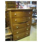 oak chest of drawers and