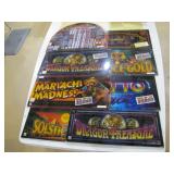 slot machine glass panels