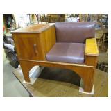 interesting phone/gossip bench