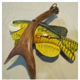 7" Sunfish both mounted on antlers and>