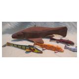 assorted fish decoys