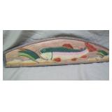 unknown artist carved fish plaque