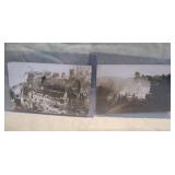 train wreck postcards>