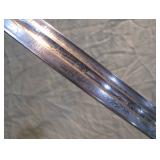 double fullers, 35.75" etched blade >