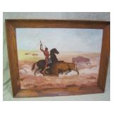 28"x 22" 1960s oil on canvas >