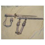 with scabbard, portapee >