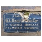 label on back, 18" x 11"