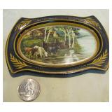 small tin tip advertising tray