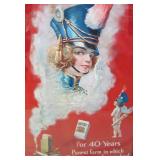 adverting sign in matching frame>