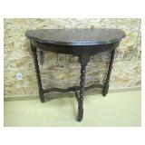 mahogany half table accent table>
