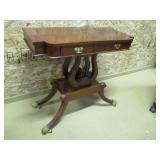 double lyre cherry foryer table