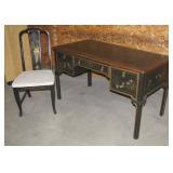 oriental desk chair set with >