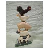 1970s cast iron doorstop>
