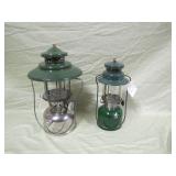green Coleman lanterns >