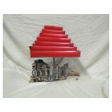 1958 ceramic train table lamp >>