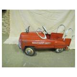vintage pedal car fire truck>