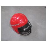 large Budwieser helmet beer sign