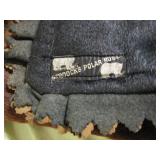sleigh blanket, close up