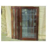 leaded glass cabinet doors