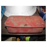 Case tractor tool box