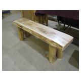 spalted maple bench