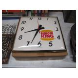new old stock Burger King clock