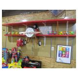 cool home crafted Red Baron shelf