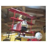 Snoopy Red Baron home crafted plane