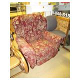 reclining floral chair