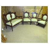 4 piece Victorian parlor set >