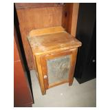 small oak cabinet