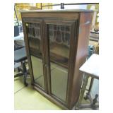glass front bookcase