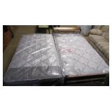 2 new mattresses>