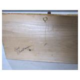 autographed on back