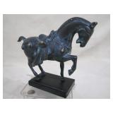 patinated brass horse statue
