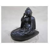 bronze oriental lady bookend>>