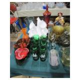 assorted glassware