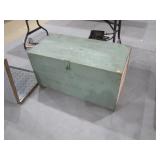 wooden trunk from Pontiac Motors>