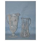 cut & pattern glass pitchers